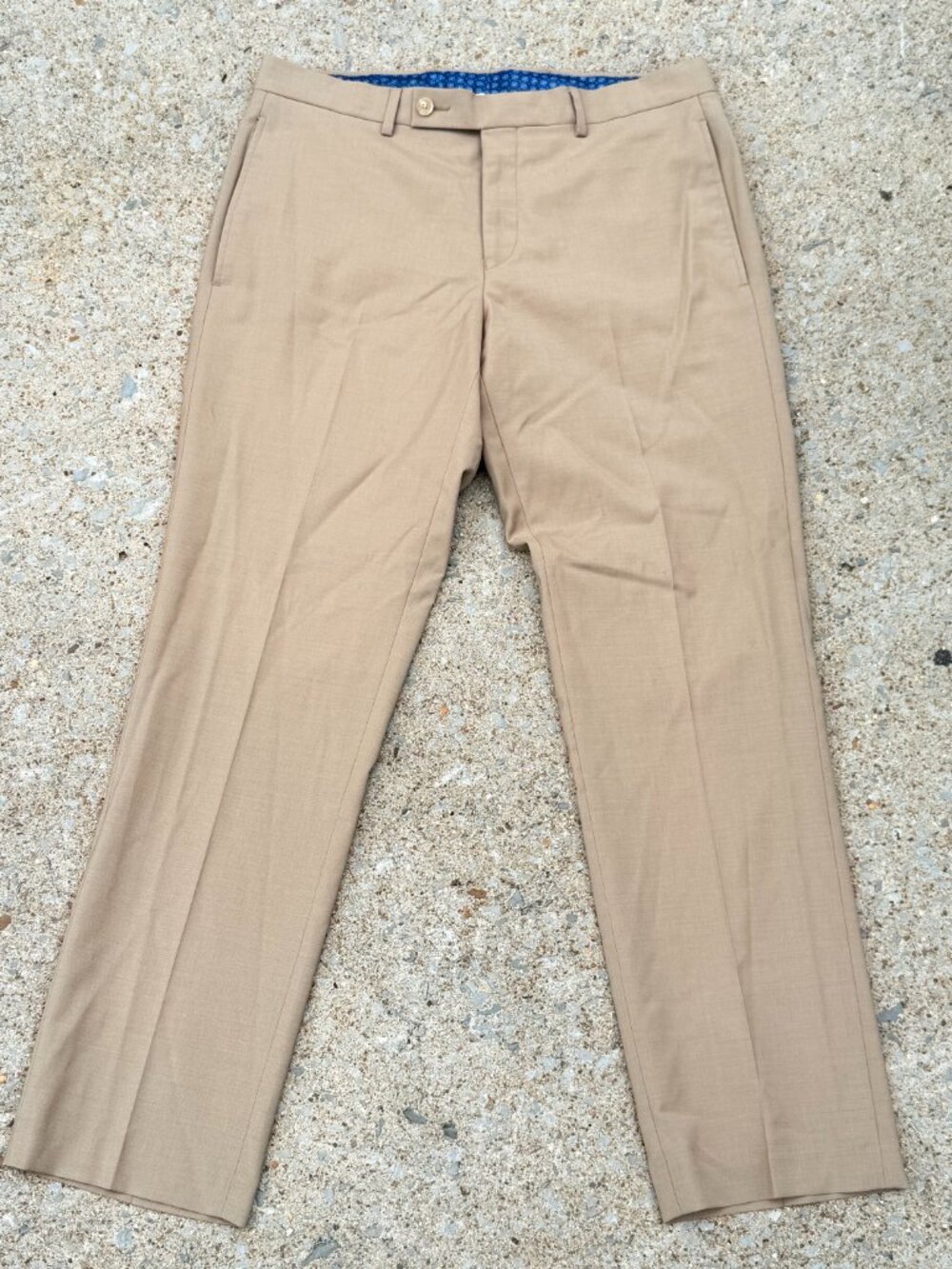 Lauren Ralph Lauren Wool Dress Pants Tan Trousers Quiet Luxury Mens 32X30 4304
